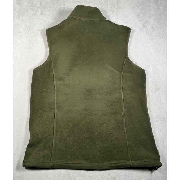 LL Bean Vest Mens L -Tall Green Full Zip Polartec Fleece Zipped Pockets-EUC - Picture 6 of 9